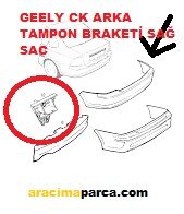 CK ECHO ARKA TAMPON SAĞ BRAKET SAC